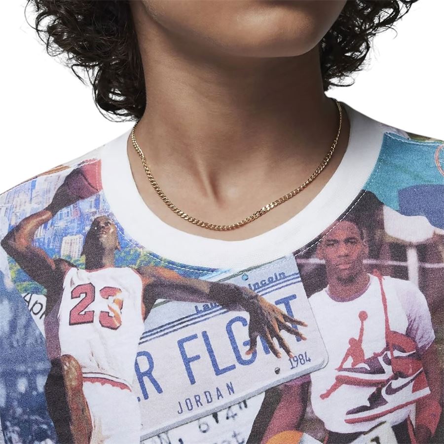 T-shirt da ragazzo Jordan Jdb Mj Brooklin Collage Aop Ss 782 Jordan | 95D265782